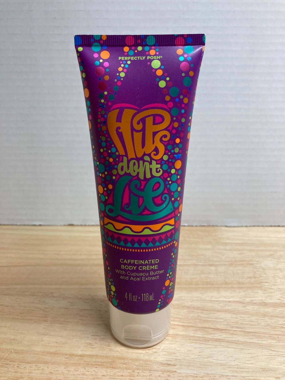 Perfectly Posh 'Hips Don’t Lie' 4 OZ Caffeinated Body Creme.  New
